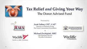Tax Relief and Giving Your Way